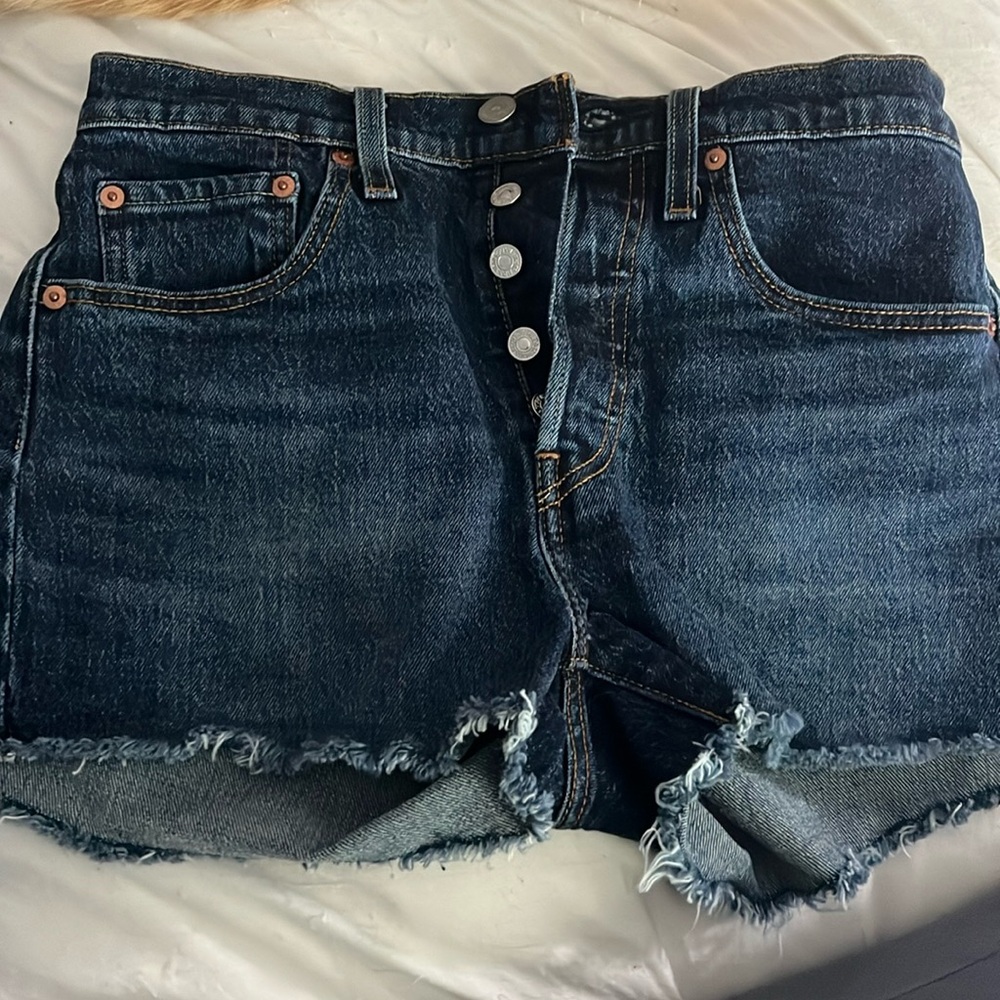 Levi’s 501 high rise jean shorts